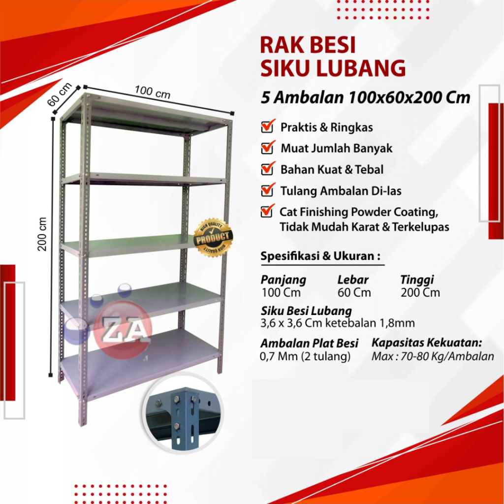 Biaya pasang rak besi siku gudang umkm