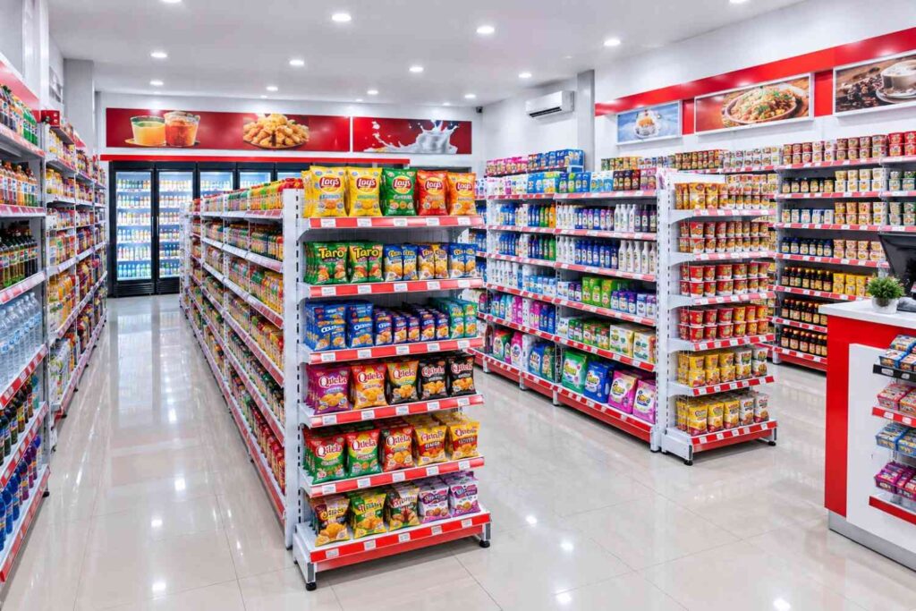 Cara merakit rak gondola minimarket