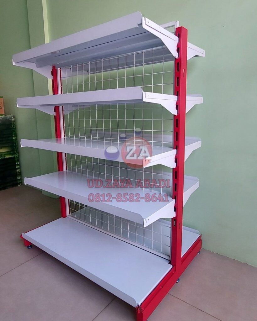 Cara merakit rak gondola minimarket kokoh