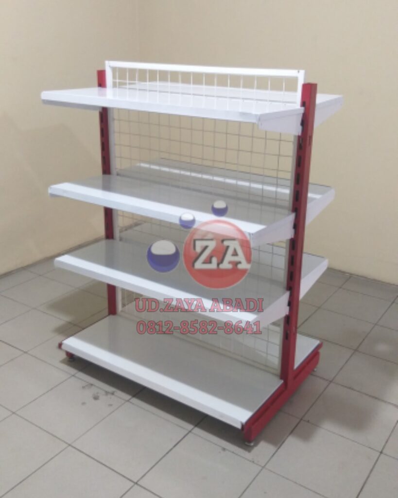 Perbedaan rak gondola starter dan jointer penataan minimarket