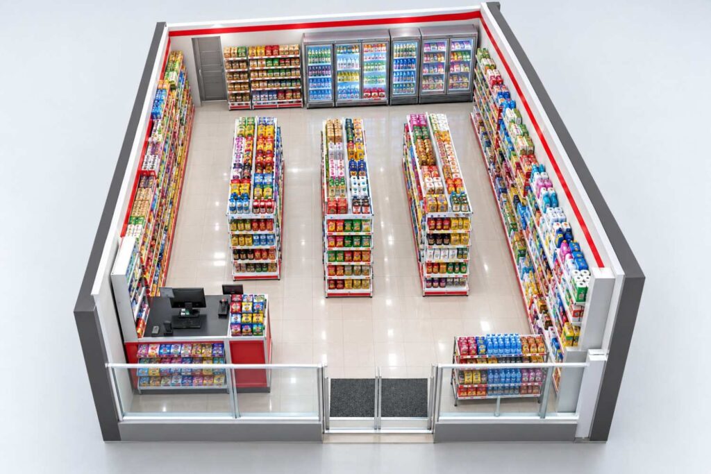 Tata letak rak minimarket