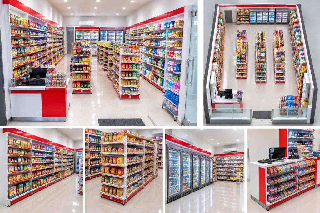 Tata letak rak minimarket untuk maksimalkan ruang